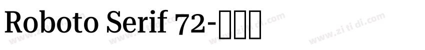 Roboto Serif 72字体转换